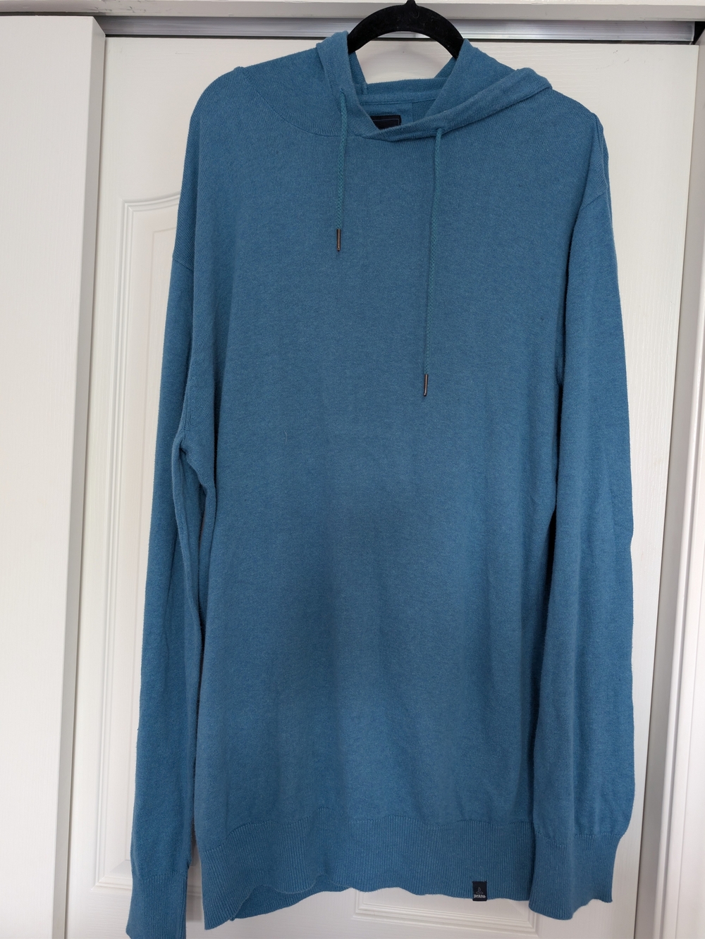 prAna Women's Teal Peacock Blue Pullover Hoodie Dress XXL